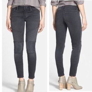 Treasure & Bond Grey Washed Moto Jeans size 30